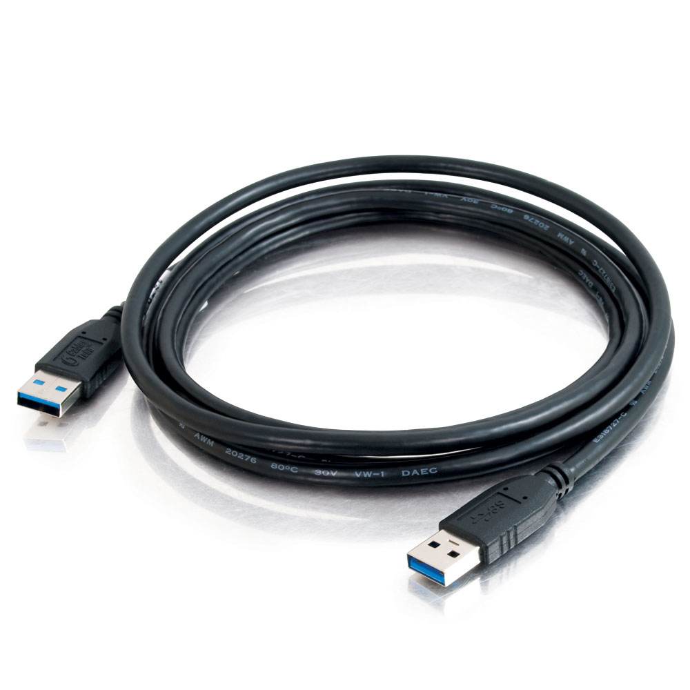 C2G - Câble USB - USB type A (M) pour USB type A (M) - USB 3.0 - 1 m - noir