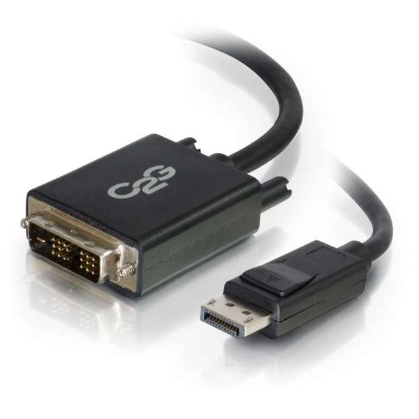 C2G 2m DisplayPort to Single Link DVI-D Adapter Cable M/M