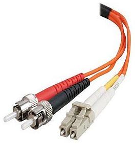 C2G LC-ST 50/125 OM2 Duplex Multimode PVC Fiber Optic Cable (LSZH)
