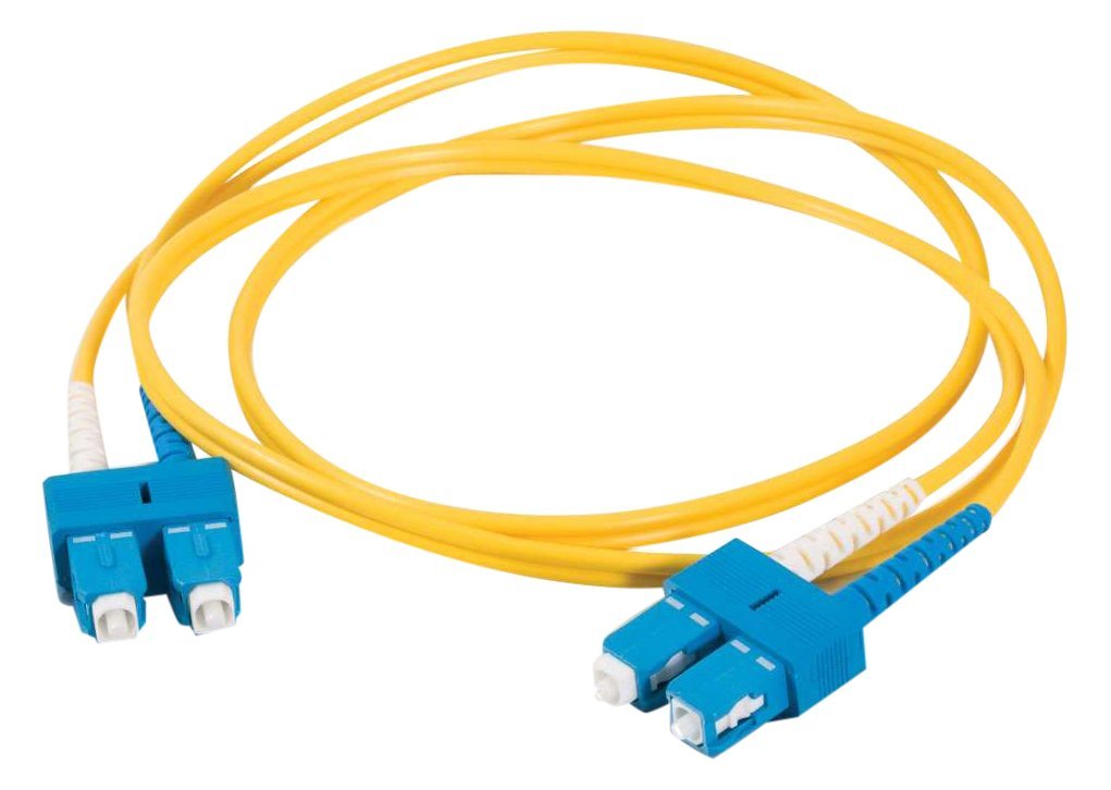 C2G SC-SC 9/125 OS1 Duplex Singlemode PVC Fiber Optic Cable (LSZH)