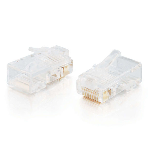 C2G RJ45 Cat5E Modular Plug for Flat Stranded Cable