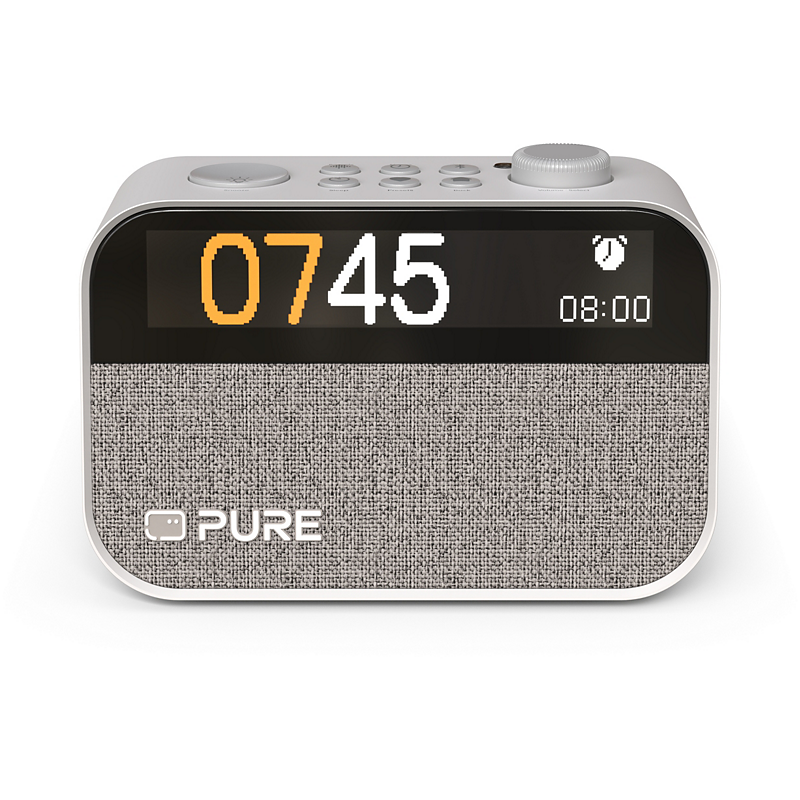 Pure radio reveil moment charge cotton white