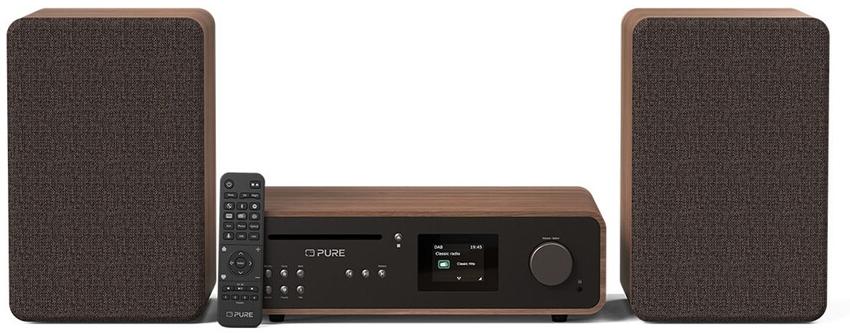 Pure Classic Stereo Coffee Black/Walnut EU/UK