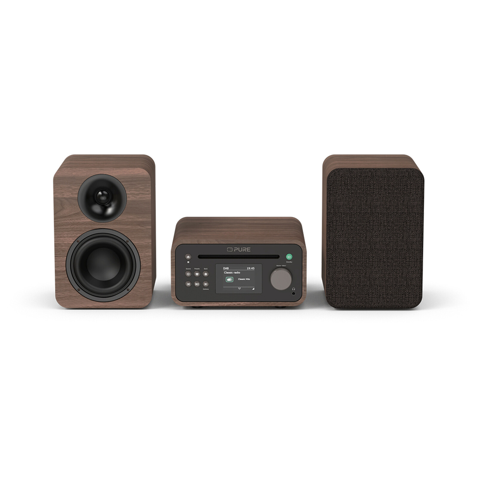 Pure Pure Classic Stereo Mini Café/Noyer