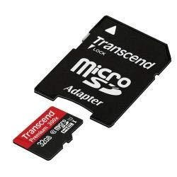 TRANSCEND Carte Mémoire microSDHC 32 GB Pre