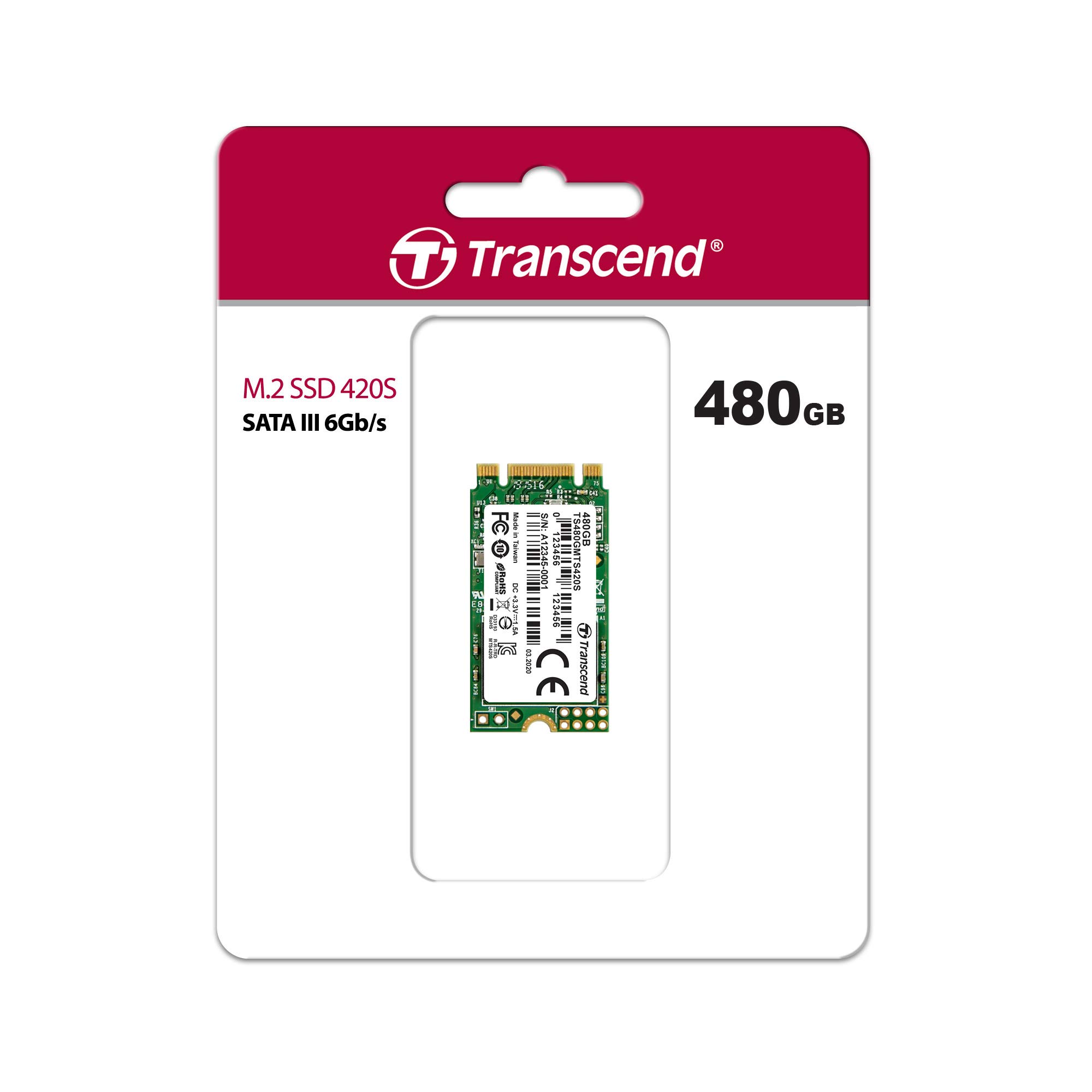 TRANSCEND TRANSCEND 480Go M.2 2242 SSD SATA3