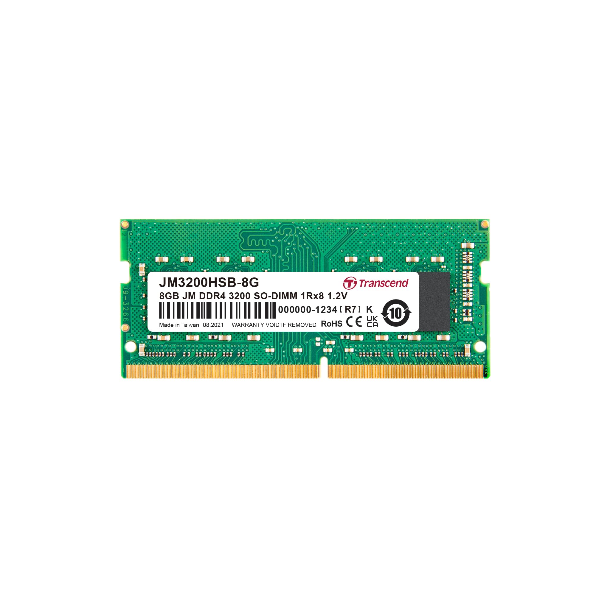 TRANSCEND 8GB JM DDR4 3200 SO-DIMM 1Rx8