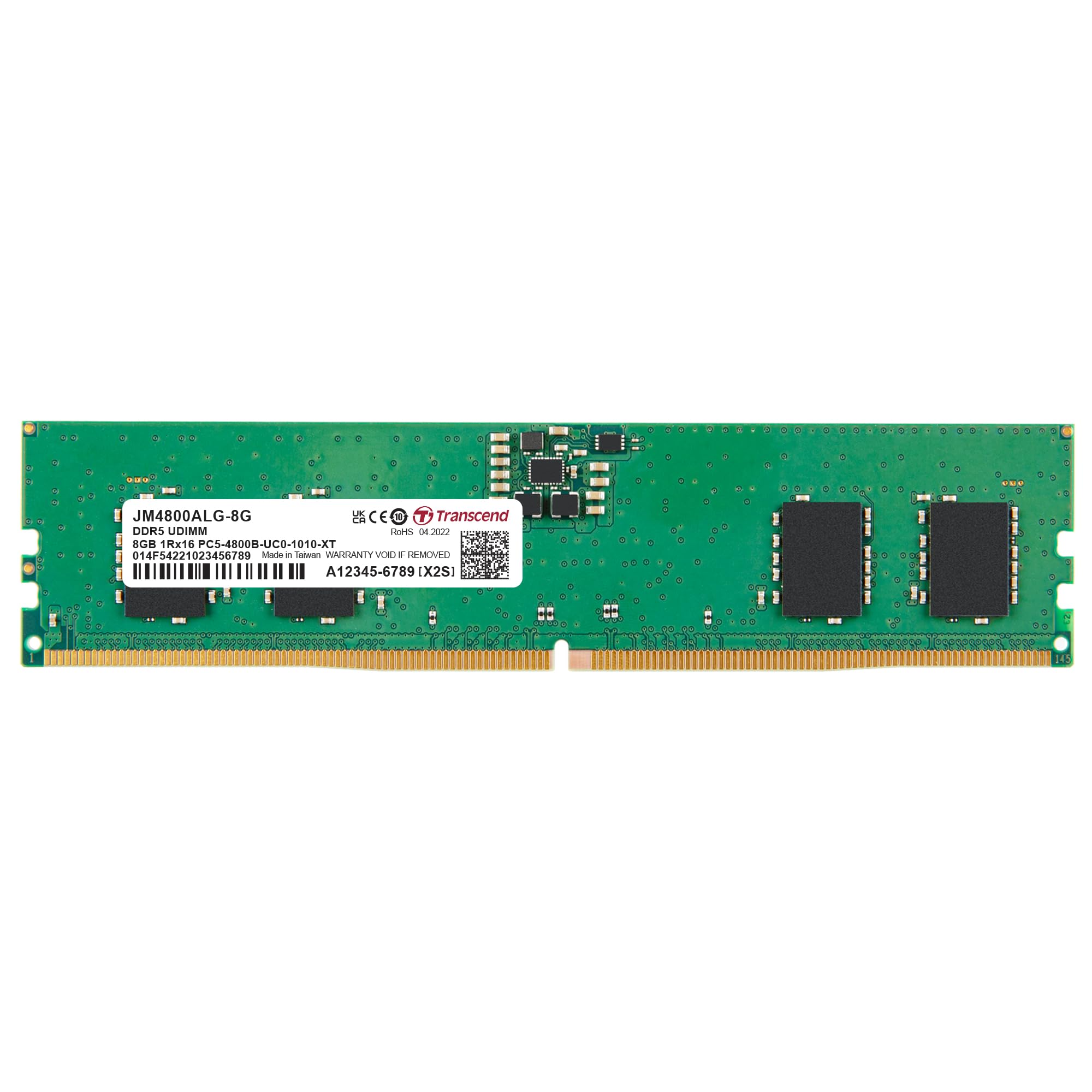 TRANSCEND 8Go JM DDR5 4800 U-DIMM 1Rx16