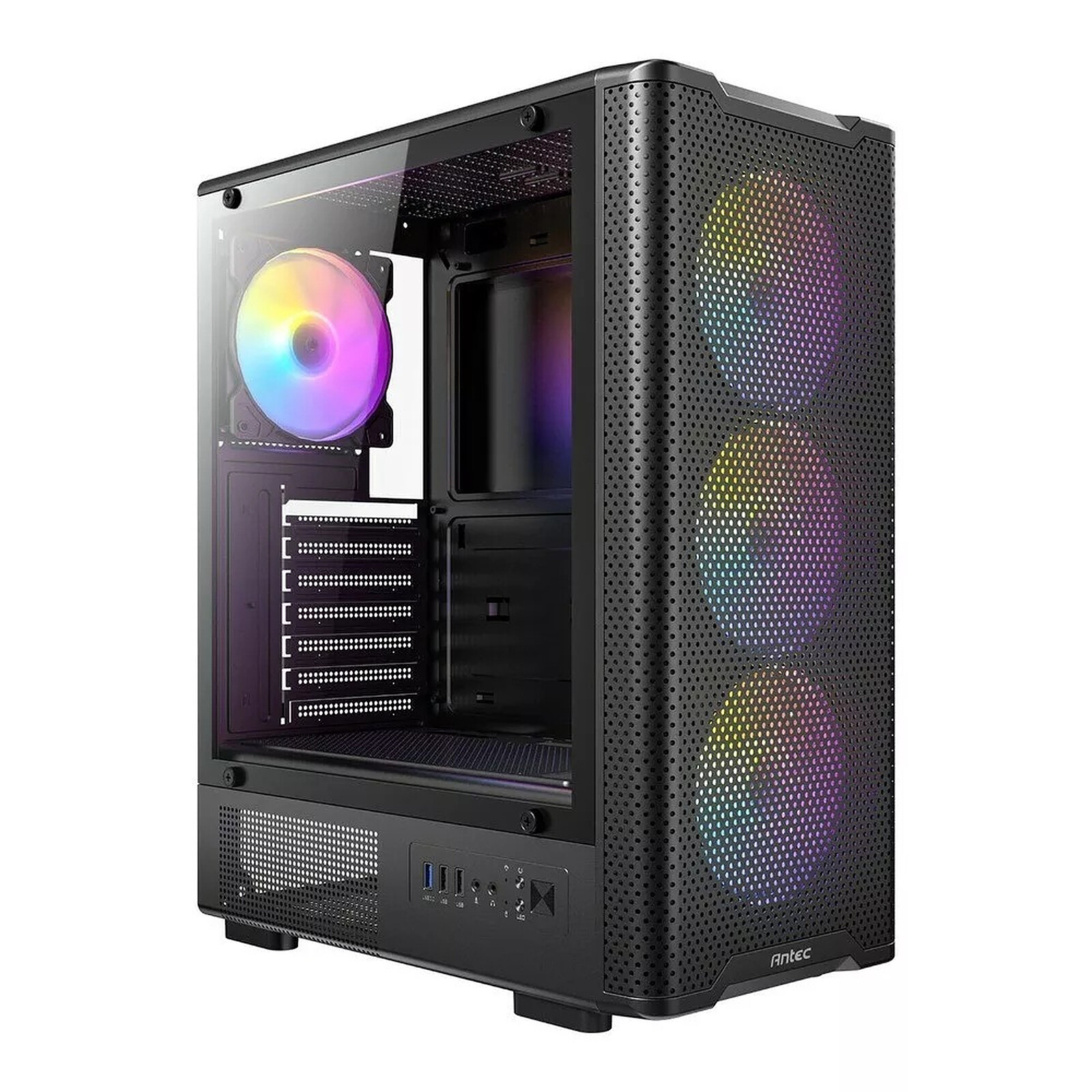 ANTEC Boitier Moyen Tour ATX VX310 RGB avec panneau vitré (Noir)