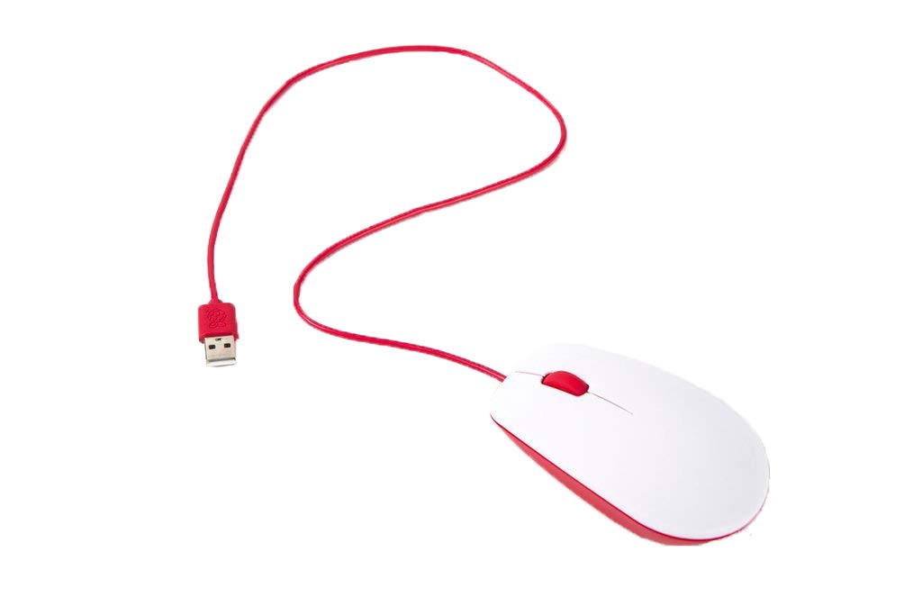 Raspberry Souris officielle Raspberry Pi blanc/rouge