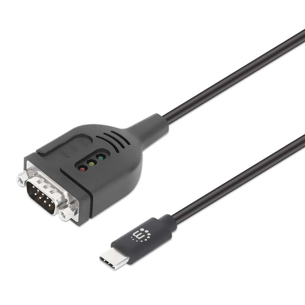 MANHATTAN MANHATTAN USB-C auf Seriell DB9/RS232 Adapter PL2303GT 1m