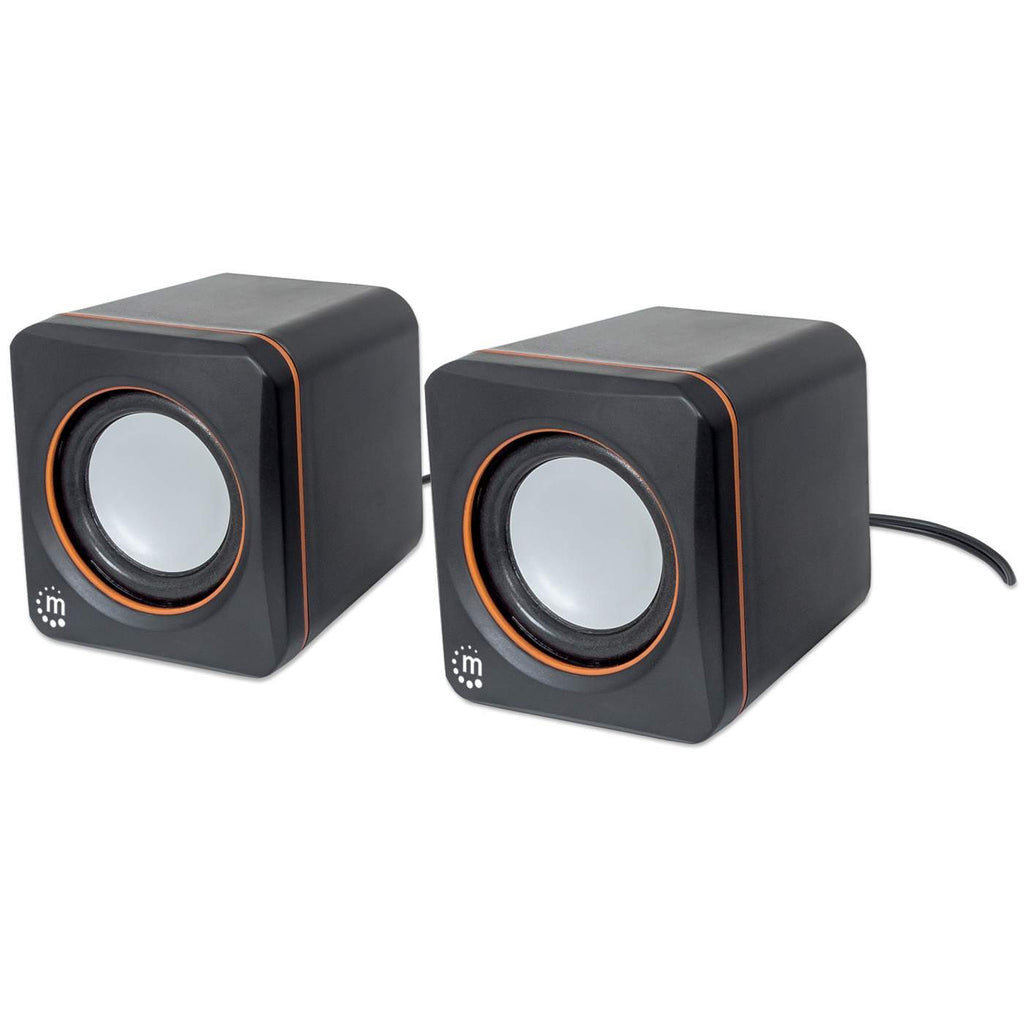 MANHATTAN MANHATTAN Aktivbox USB Stereo 2 Lautsprecher schwarz/orange retail
