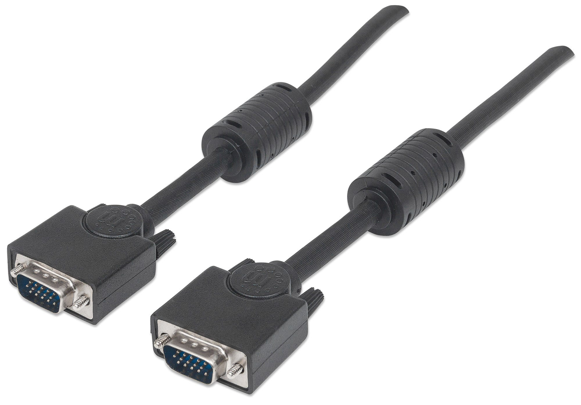 MANHATTAN MANHATTAN SVGA Kabel HD15 St/St 3.0m Ferritkern schwarz