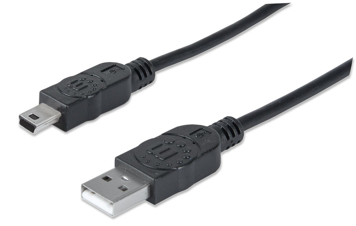 MANHATTAN MANHATTAN USB Kabel A -> mini B St/St 1.80m schwarz