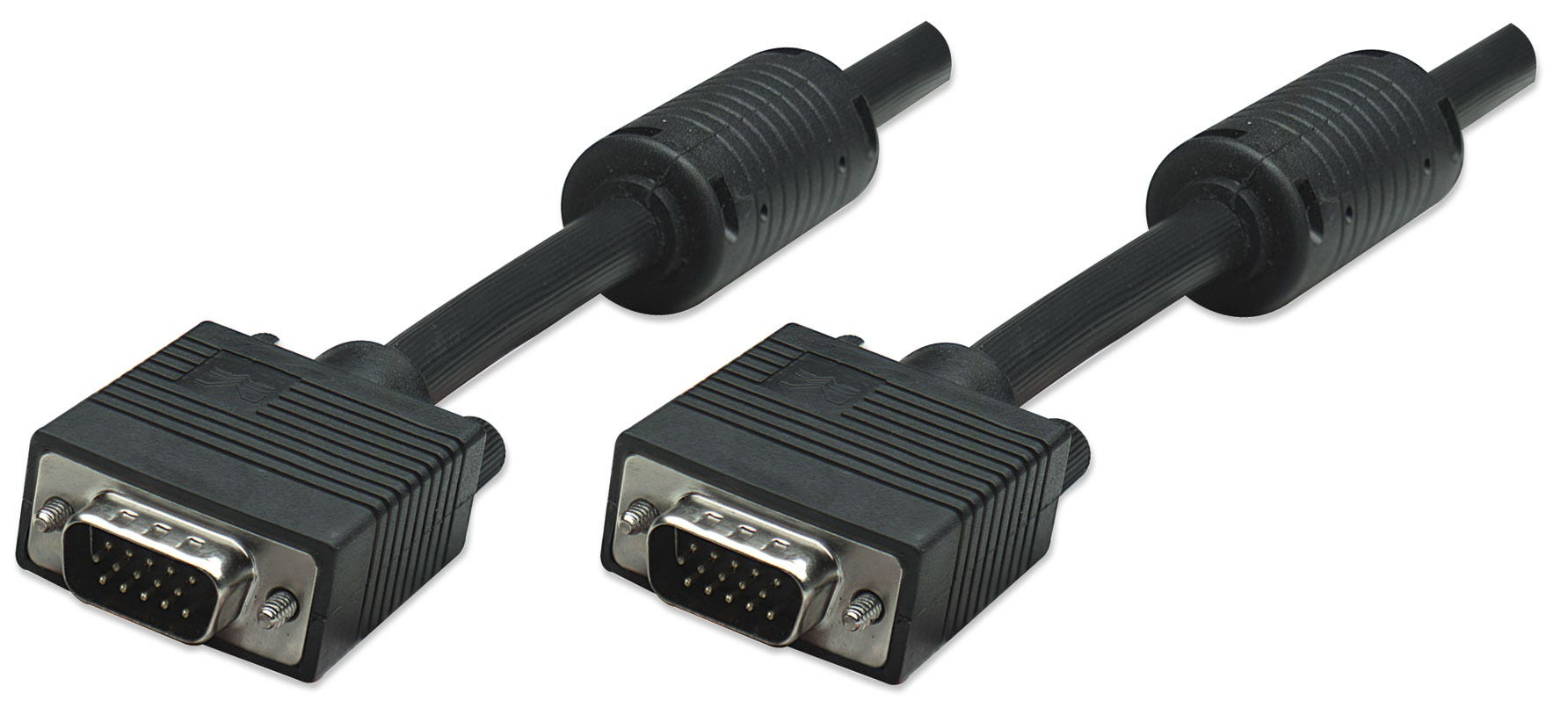 MANHATTAN MANHATTAN SVGA Kabel HD15 St/St 15.0m Ferritkern schwarz
