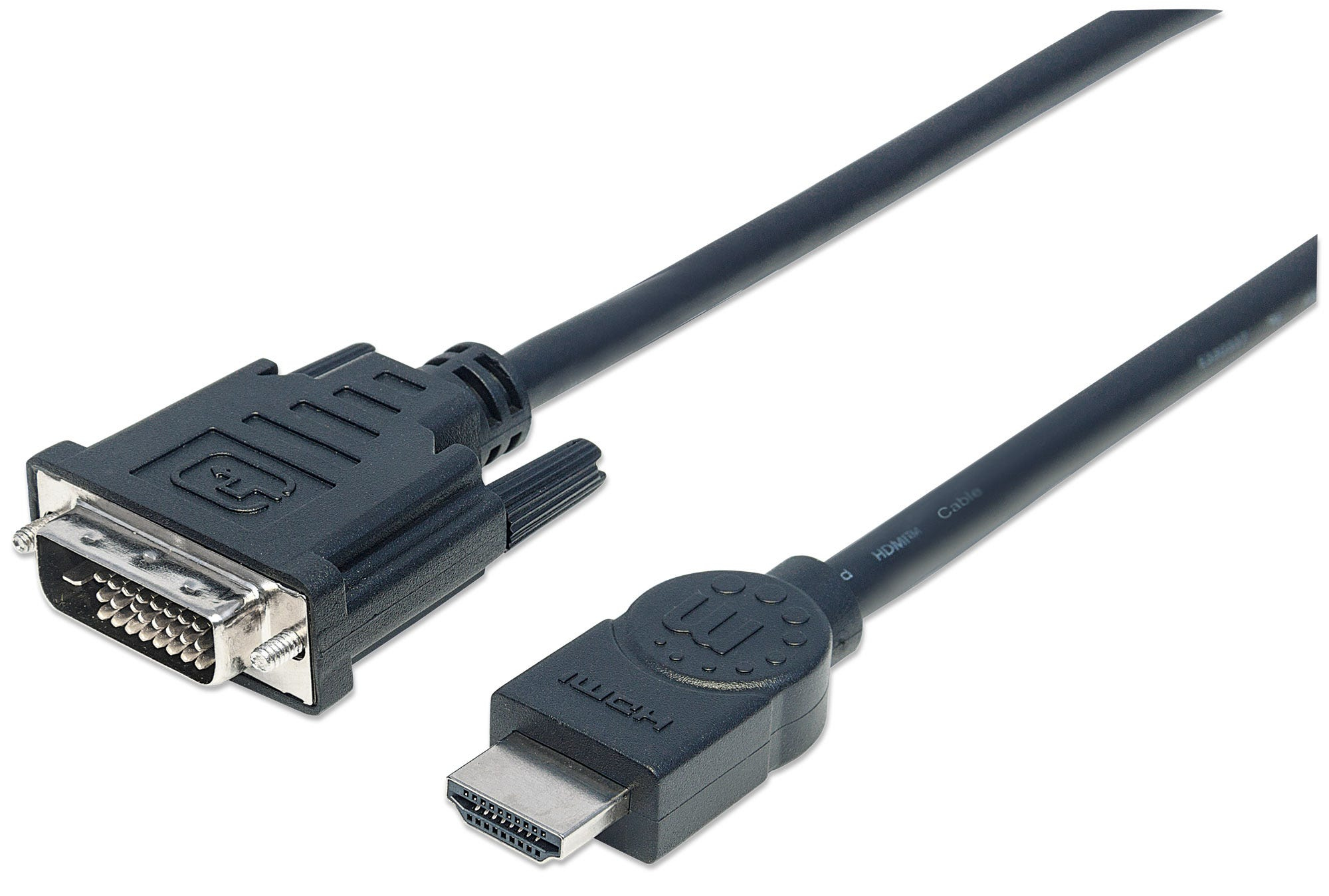 MANHATTAN MANHATTAN HDMI 1.3 Kabel auf DVI-D DualLink St/St  3.0m bulk
