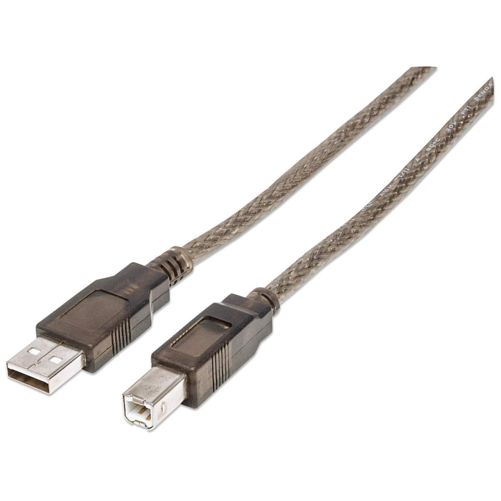 MANHATTAN MANHATTAN USB Kabel A -> B St/St 11.0m silber aktiv