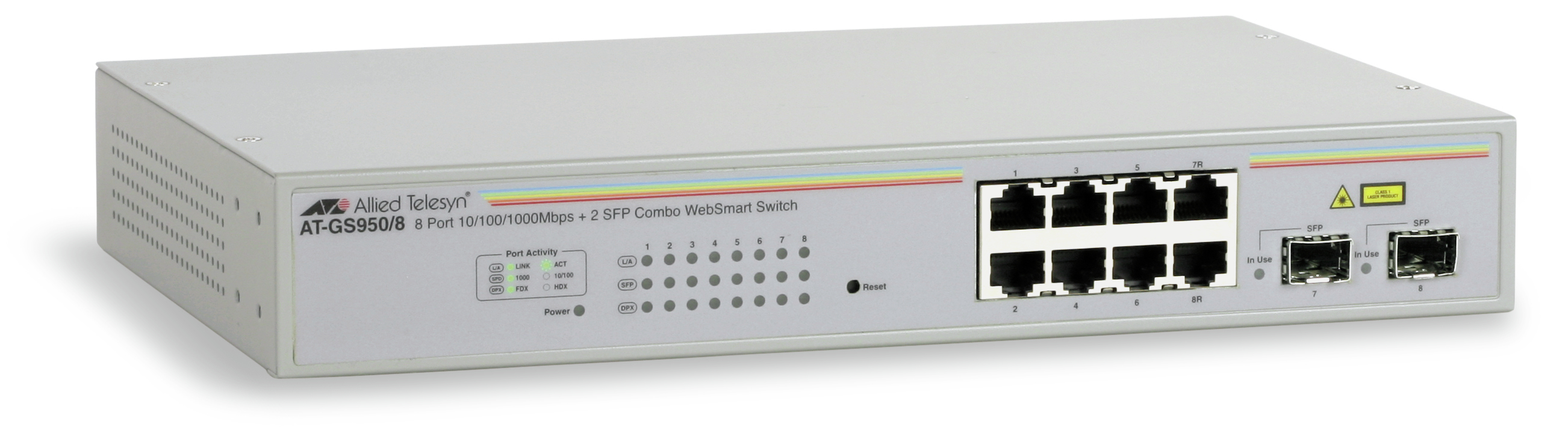 ALLIED TELESIS AT-GS950/8-50 Switch 8 ports Gigabit Ethernet