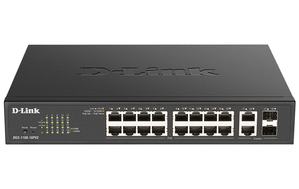 DLINK 18-Port PoE+ Gigabit Smart Managed Switch
