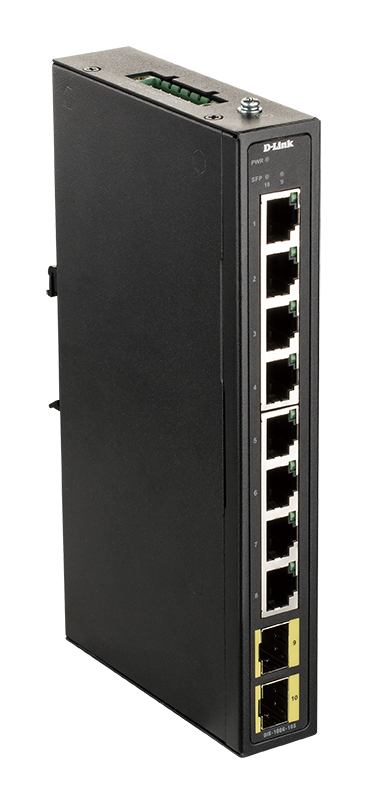 DLINK Industrial Gigabit Unmanaged Switch 8 Ports Gigabit + 2 Ports SFP