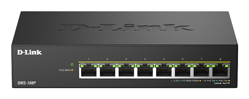 DLINK 8 ports 2.5G/MultiGig PoE Unmanaged Swit