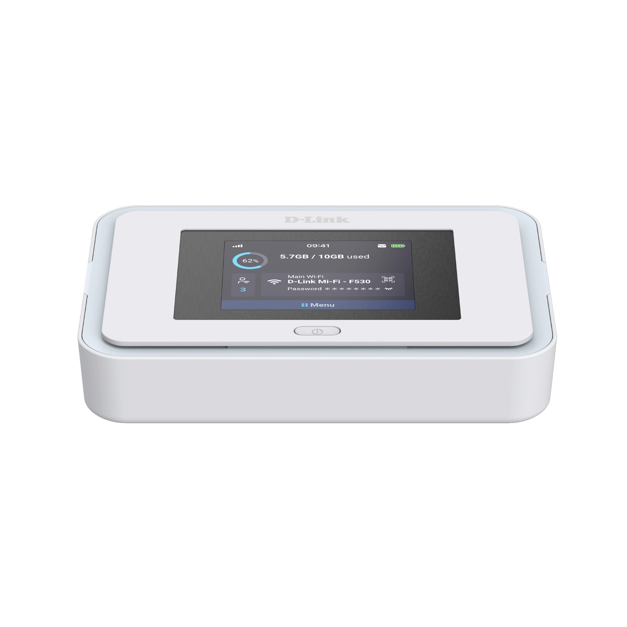 DLINK Routeur Hotspot mobile 5G NR/4G LTE Wi-Fi 6 AX3000 avec écran LCD 1 port USB Type-C avec Power Delivery