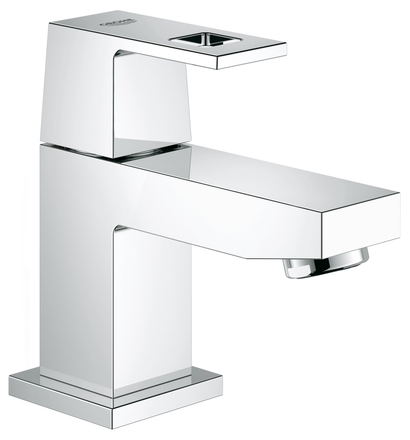 Grohe Mitigeur Lave-Mains Eurocube Corps Lisse Bec Court Ecojoy 23137000