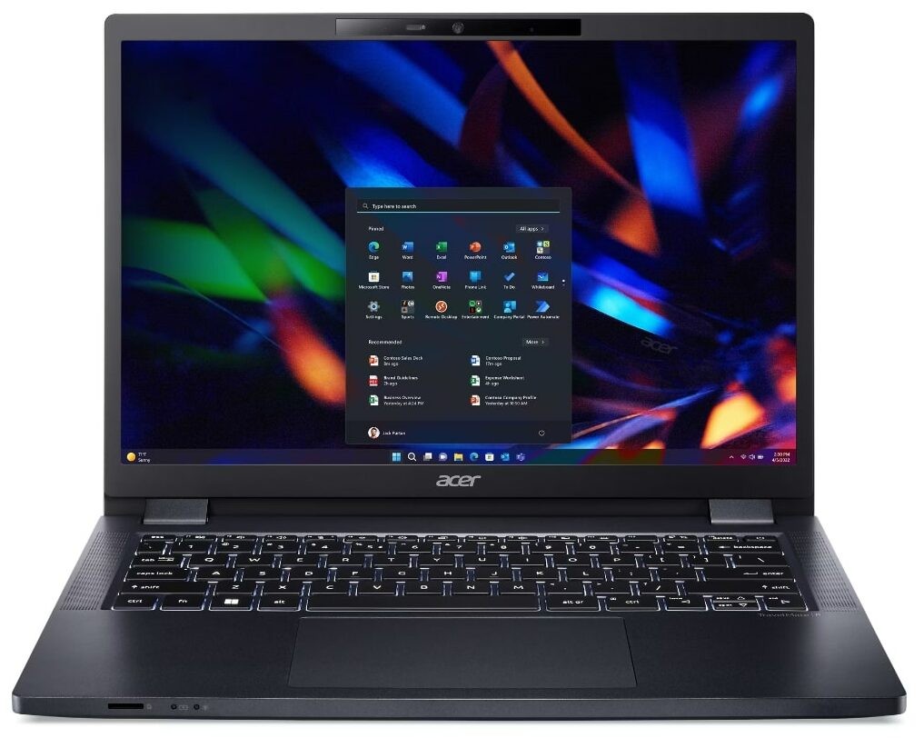 ACER TravelMate P4 Spin 16:10 7-155U 16GB 512GBSSD LTE W11P QWERTY