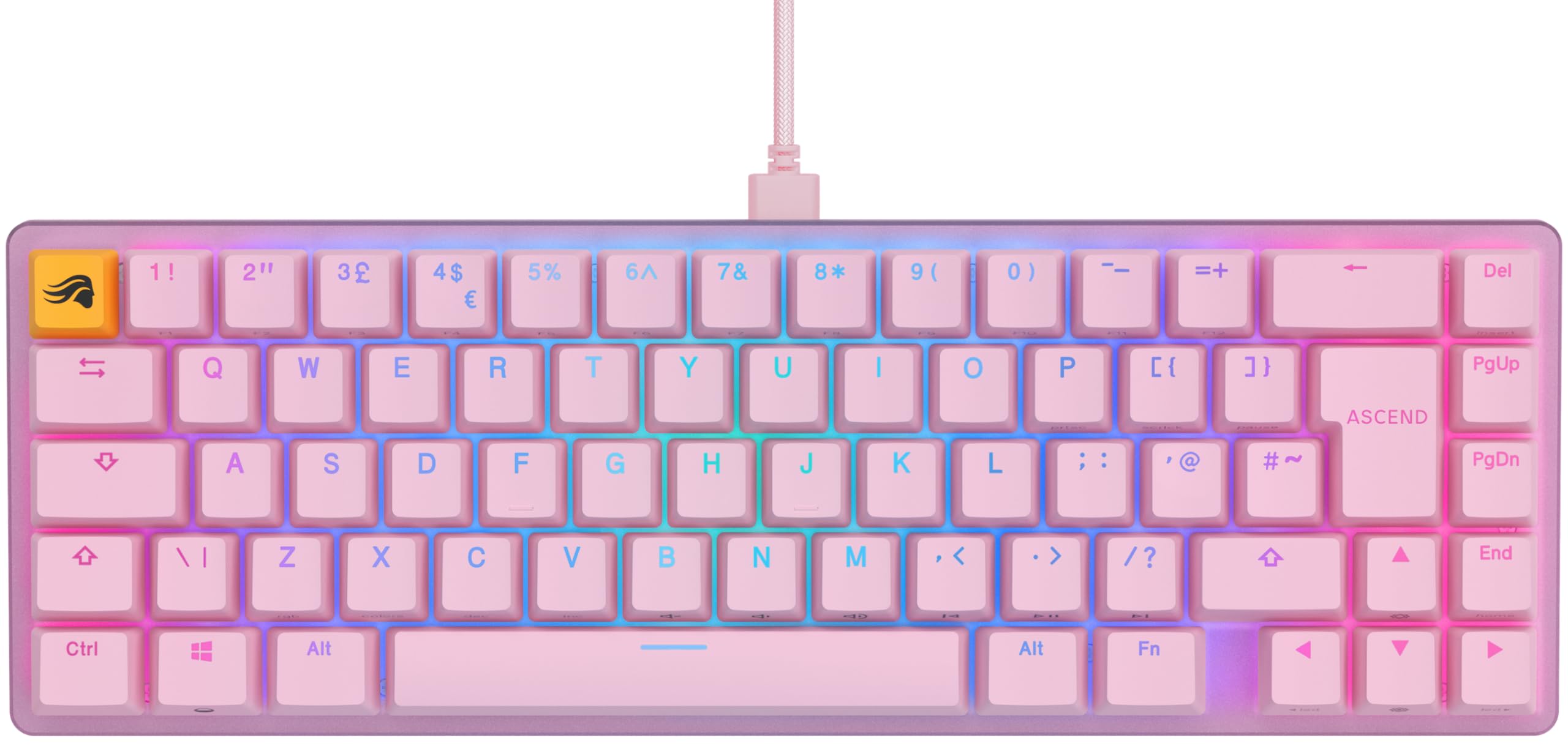 Glorious GMMK2 Compact TKL Hybrid Prebuilt ISO Pink