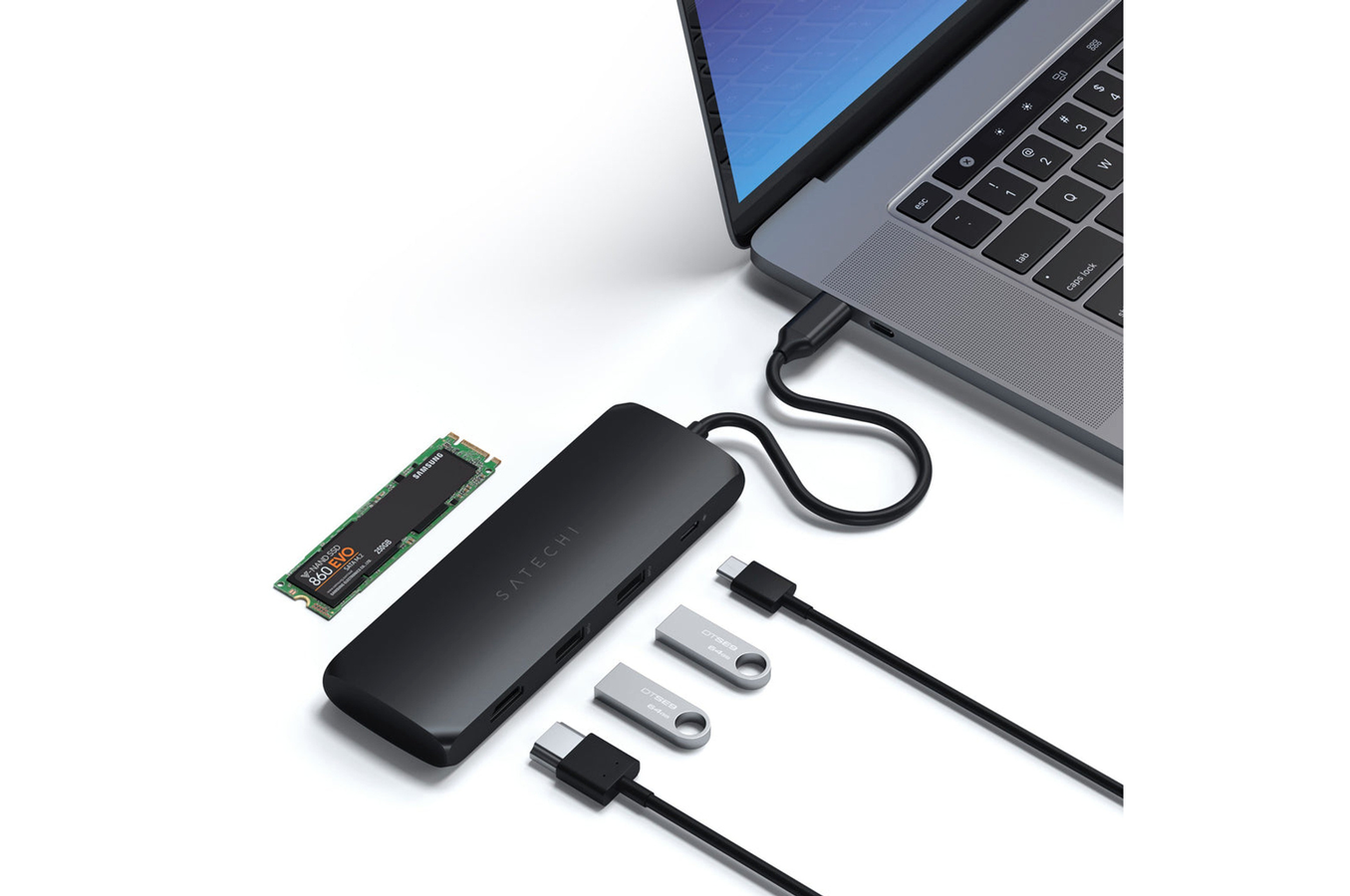 Satechi Adaptateur USB-C Hybrid multiport
