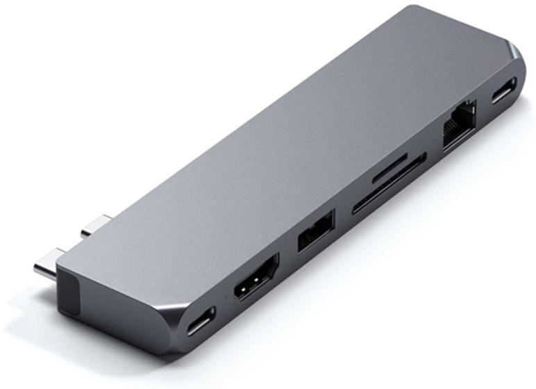 Satechi HUB USB-C 8 EN 2 PRO HUB MAX SPACE GRAY
