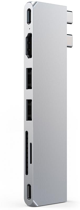 Satechi HUB PRO SLIM USB-C 7 EN 2 SILVER