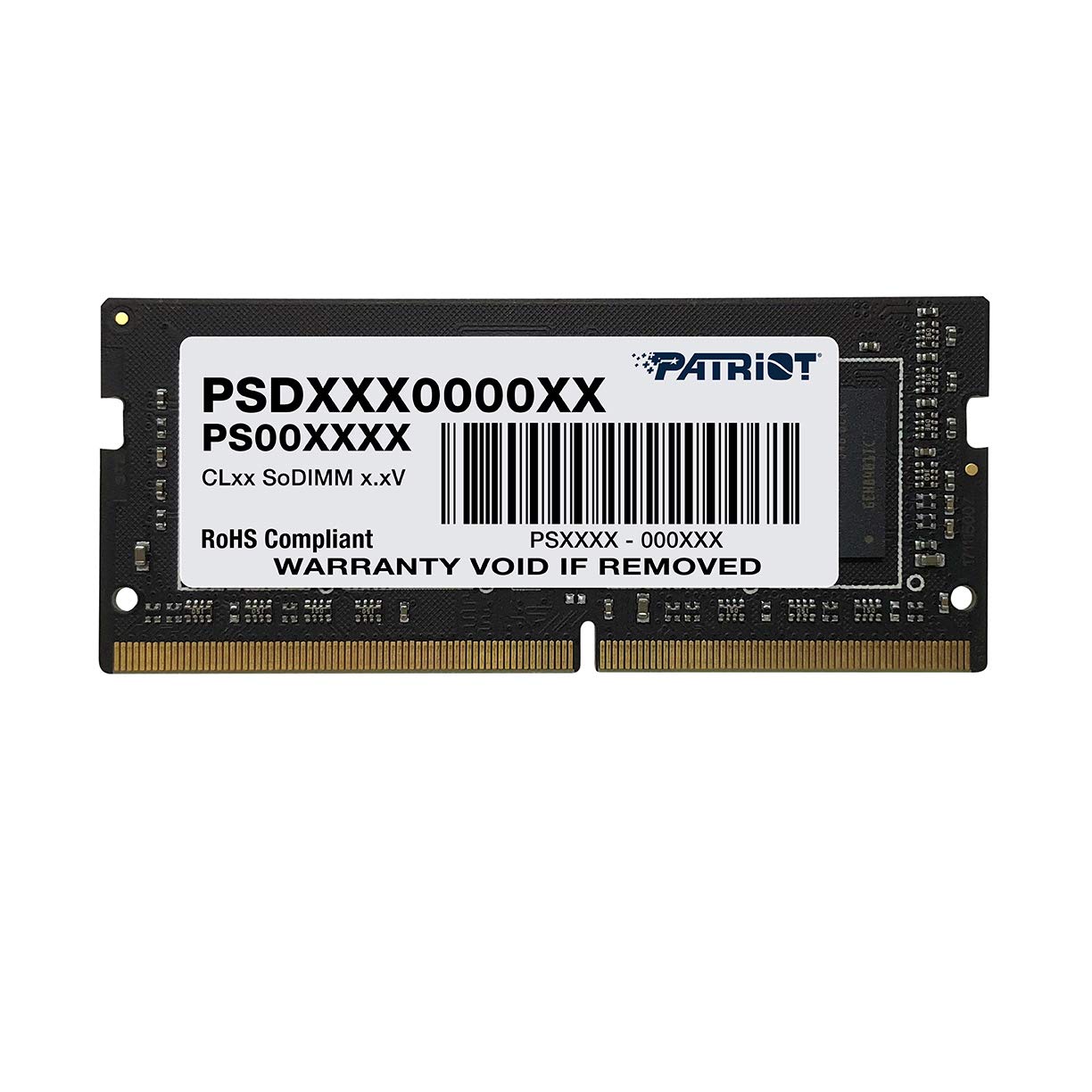 PATRIOT PATRIOT Barrette mémoire SODIMM DDR4 16Go Signature Line PC4-25600 (3200 Mhz) (Noir)