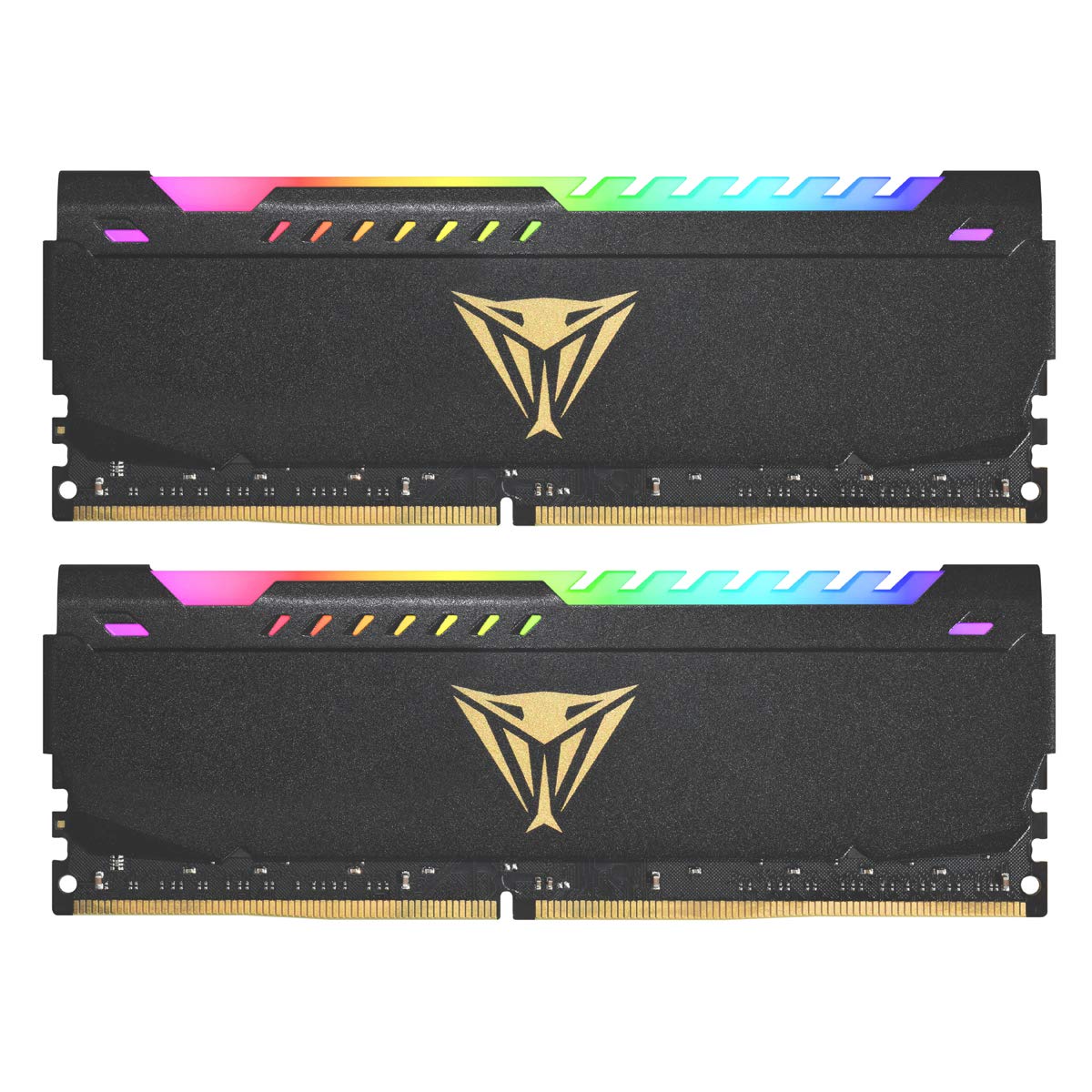 PATRIOT Kit Barrettes mémoire 16Go (2x8Go) DIMM DDR4 Viper RGB PC4-25600 (3200Mhz) (Noir)