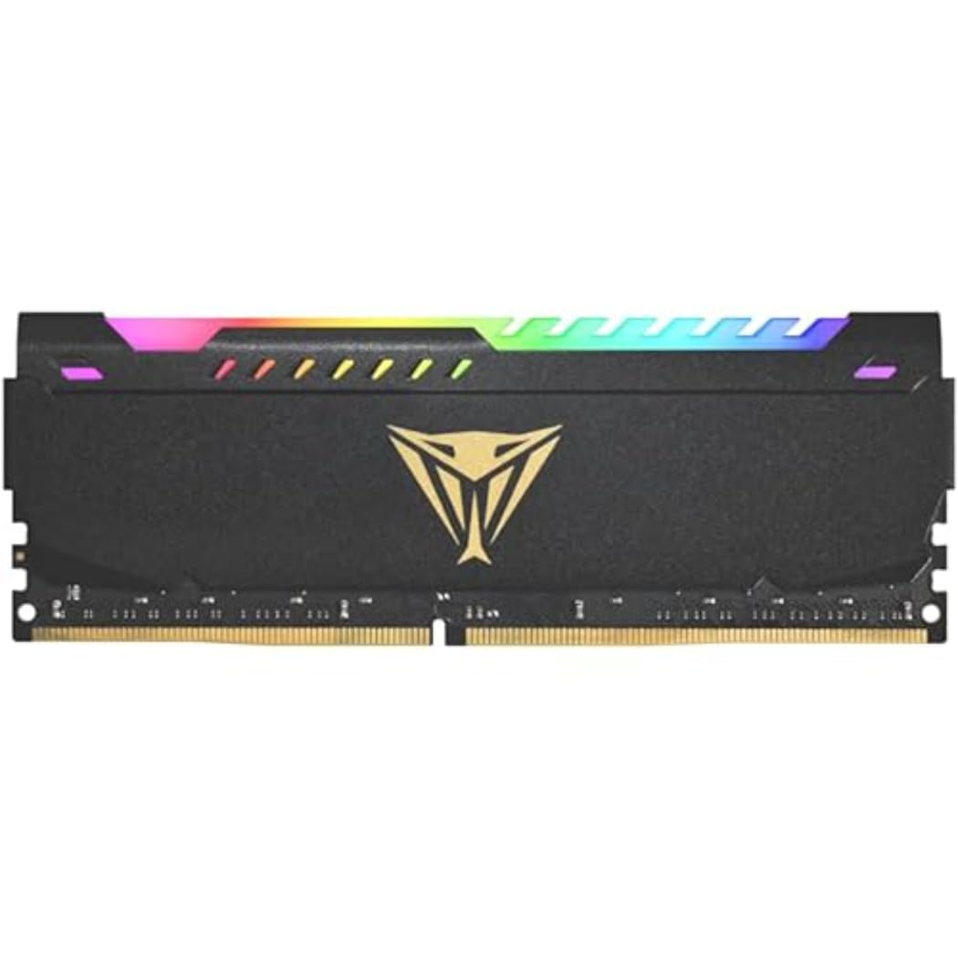 PATRIOT Kit Barrettes mémoire 32Go (2x16Go) DIMM DDR4 Viper Steel RGB PC4-28800 (3600Mhz) (Noir)