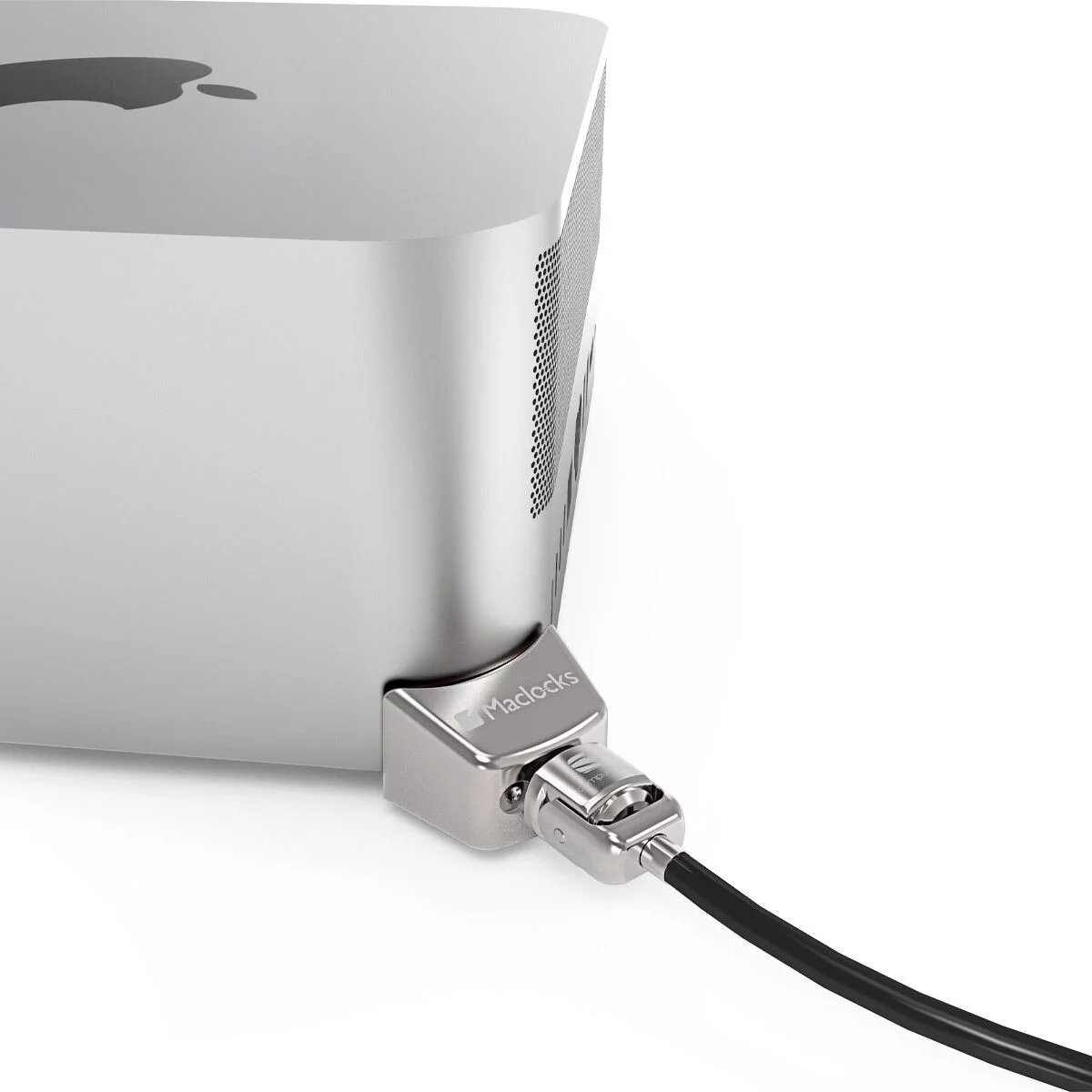 COMPULOCK Compulocks Mac Studio Adaptateur de verrouillage Ledge avec câble antivol à clé argenté