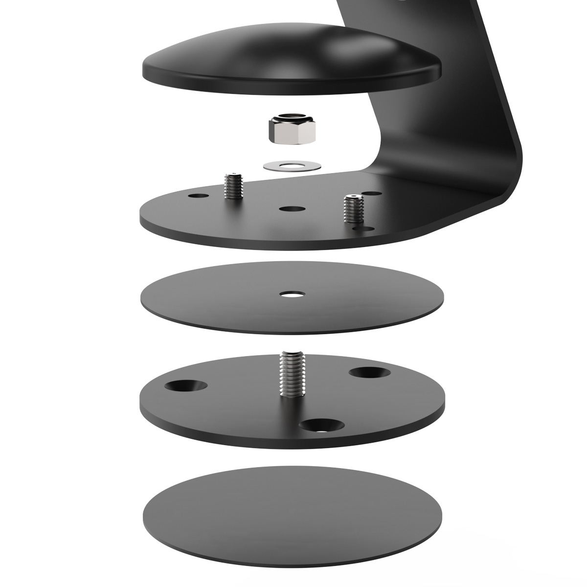 COMPULOCK Compulocks Base pivotante pour Core Stand Noir