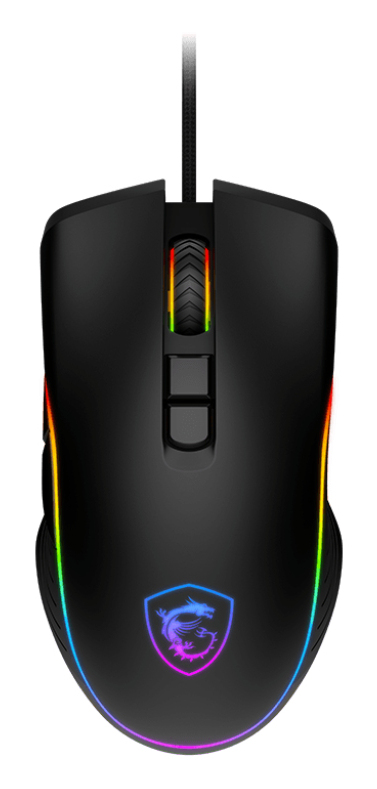 MSI Souris FORGE GM300 USB cordon 7200 DPI Ambidextre Noir