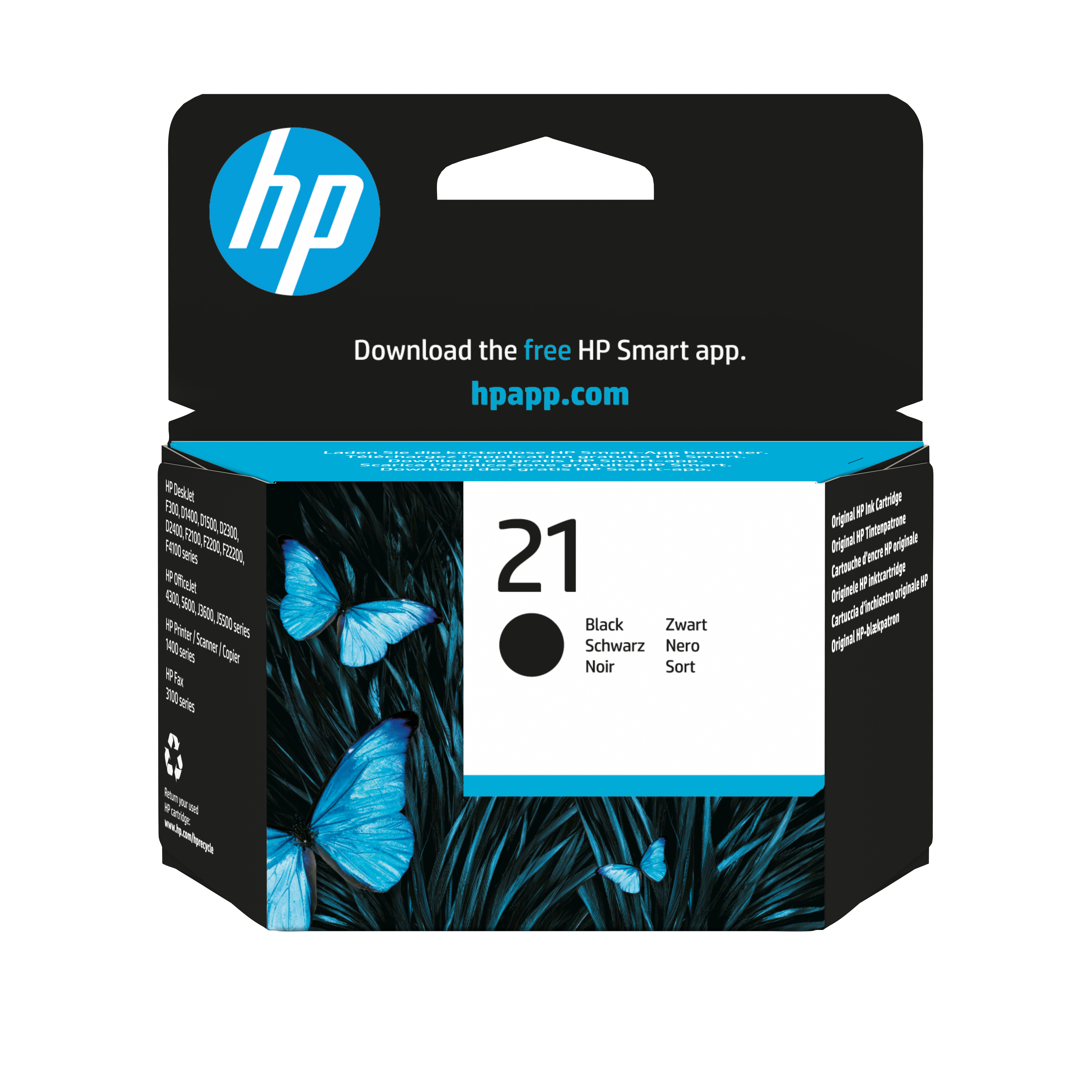 HP 21 Black Inkjet Print Cartridge cartouche d'encre Original Noir