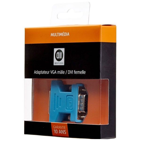 D2 Diffusion Adaptateur VGA m le / DVI femelle DVI-I 24+5