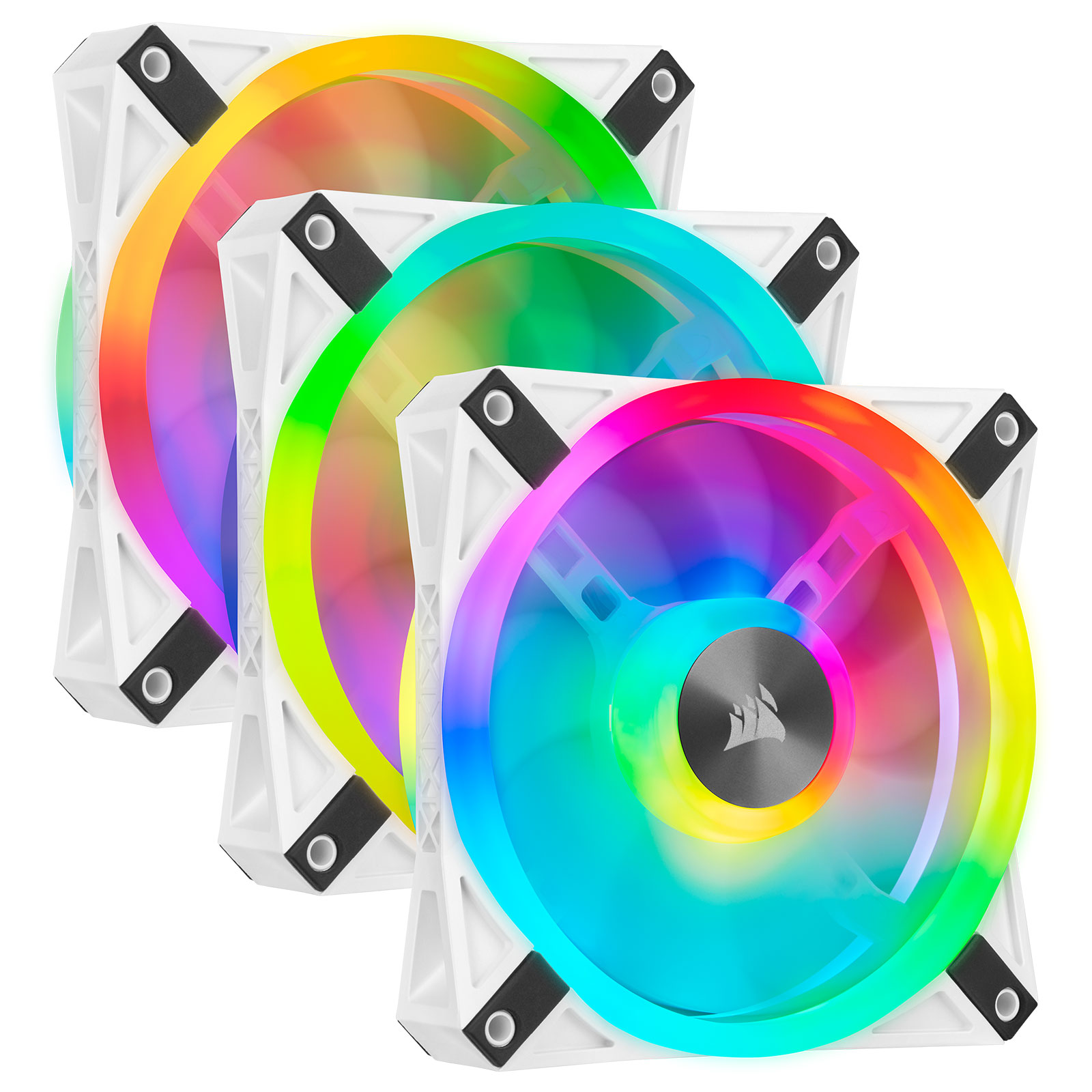 CORSAIR QL Series QL120 RGB (Par 3) blanc