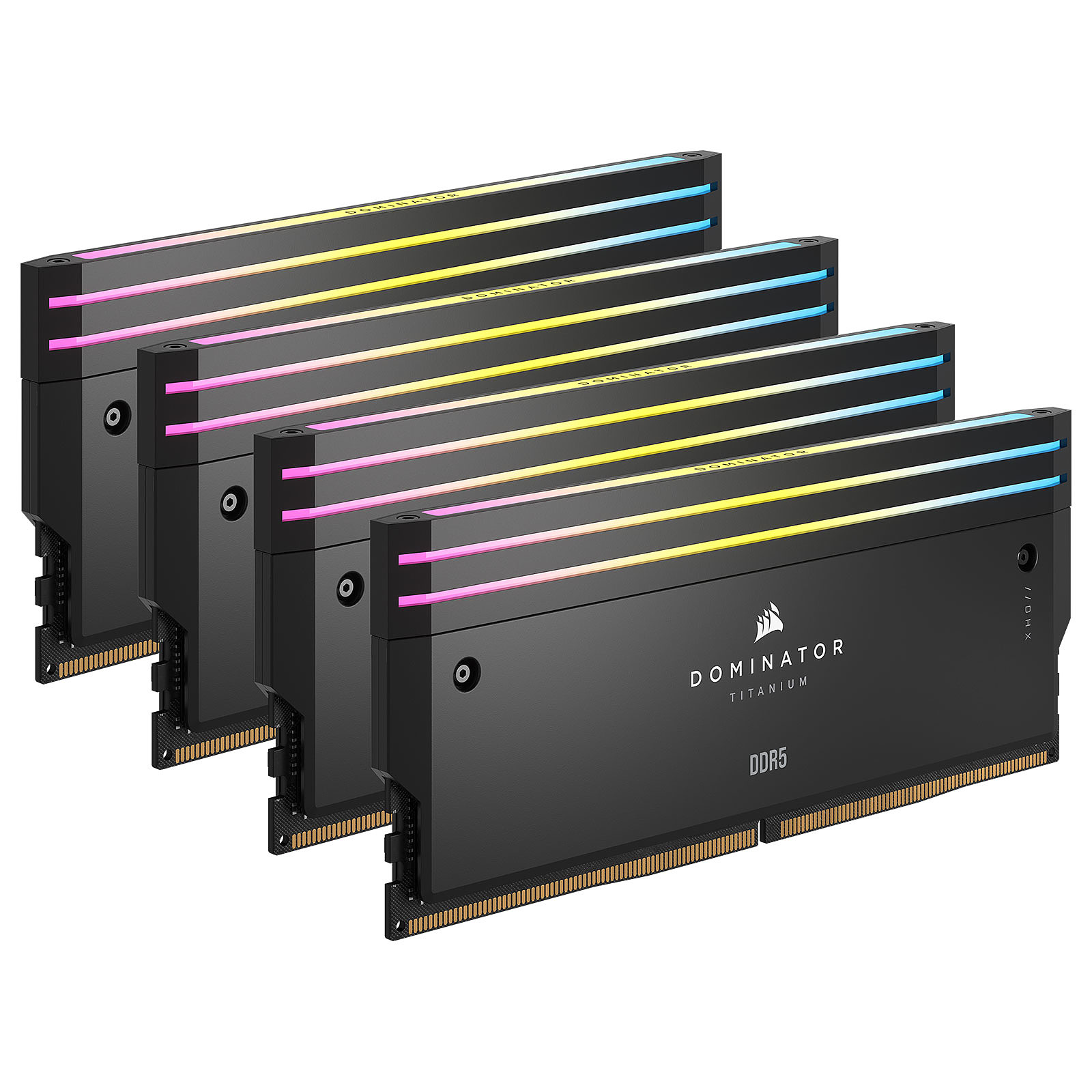 CORSAIR Dominator Titanium DDR5 RGB 64 Go (4 x 16 Go) 6000 MHz CL36
