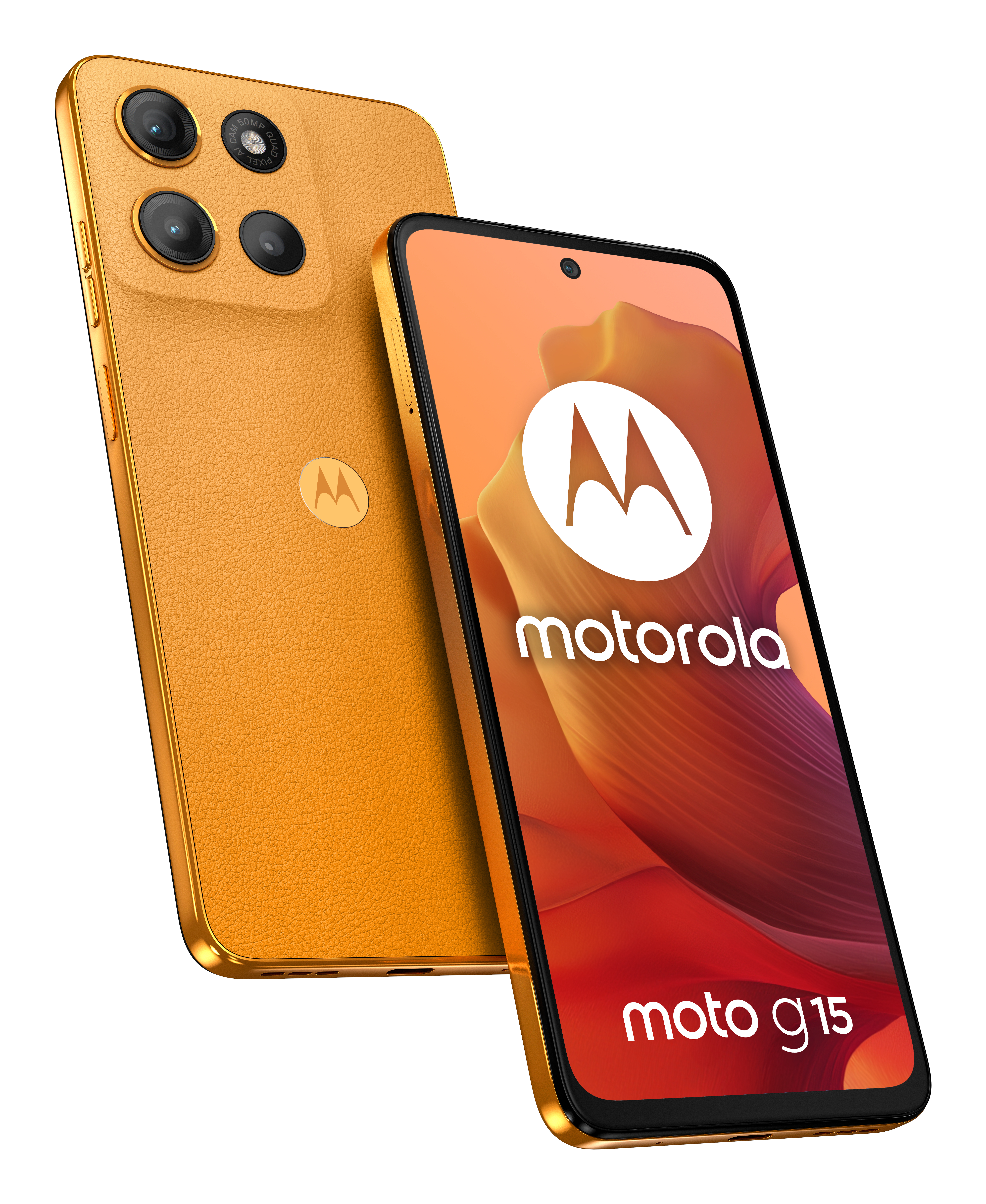 Motorola Moto G15 6,72 pouces 8 Go/256 Go 5 200 mAh BT 5.4 Android 15 Orange