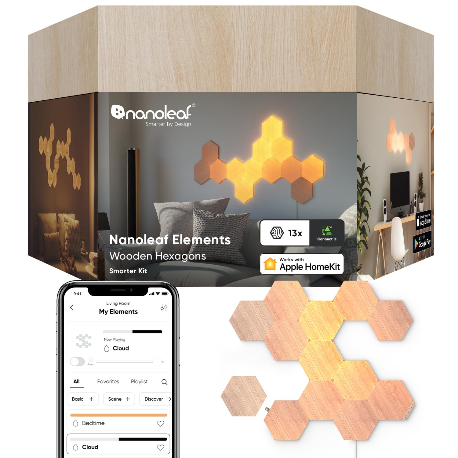 Nanoleaf Elements Hexagons Starter Kit