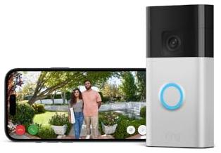 Ring sonnette video battery video doorbell nickel satine