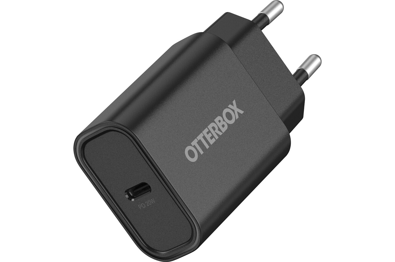 OTTERBOX Chargeur mural 20W, 1 port USB-C antichoc, Power Delivery, charge rapide pour Smartphone, tablettes, NOIR