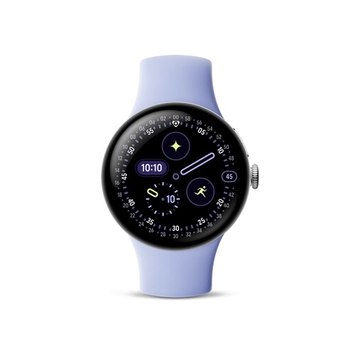 GOOGLE Pixel Watch 4 41 mm 4G Argent Poli avec bracelet sport fluoroélastomère Iris