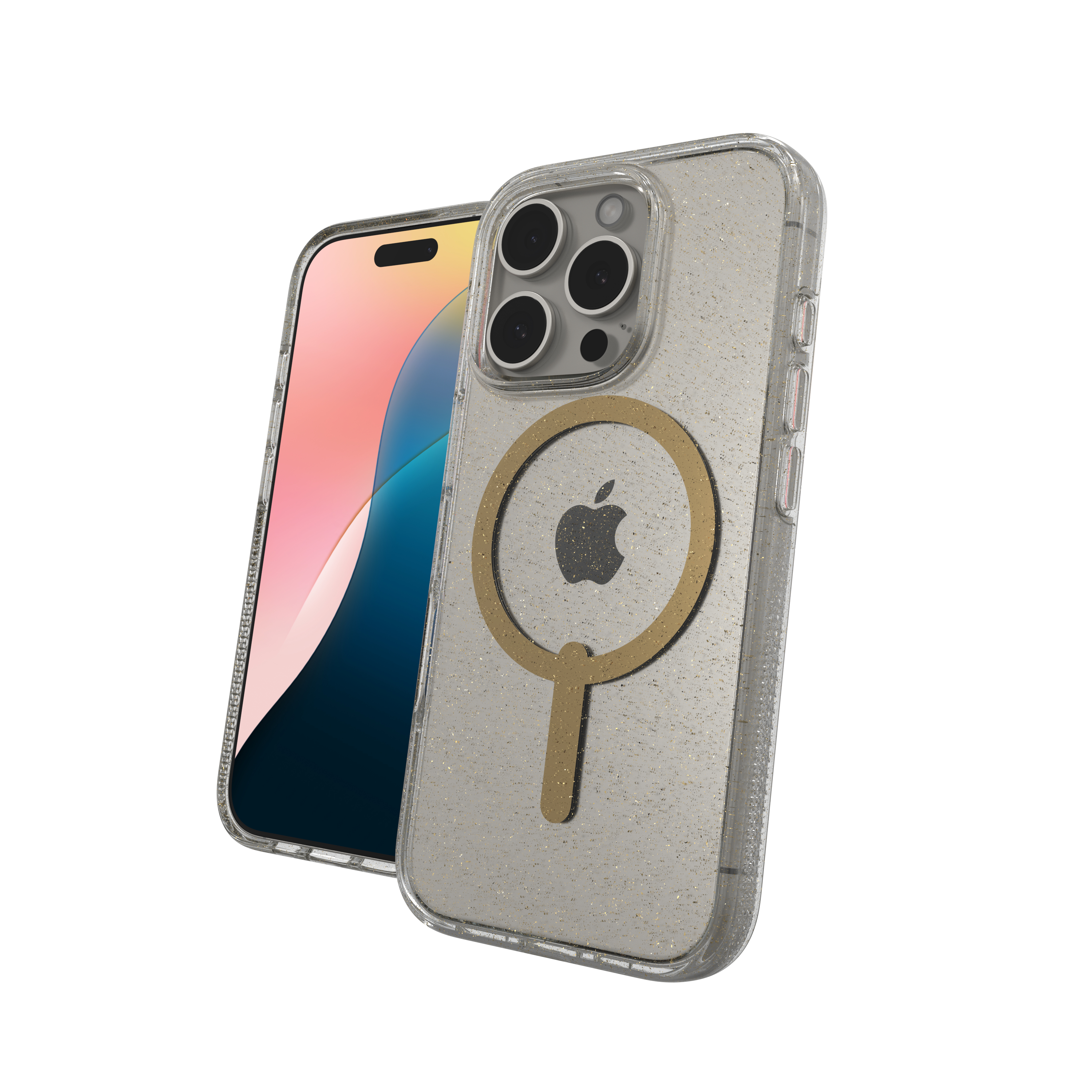 ZAGG Milan Snap Gold Glitter iPhone 16 Pro