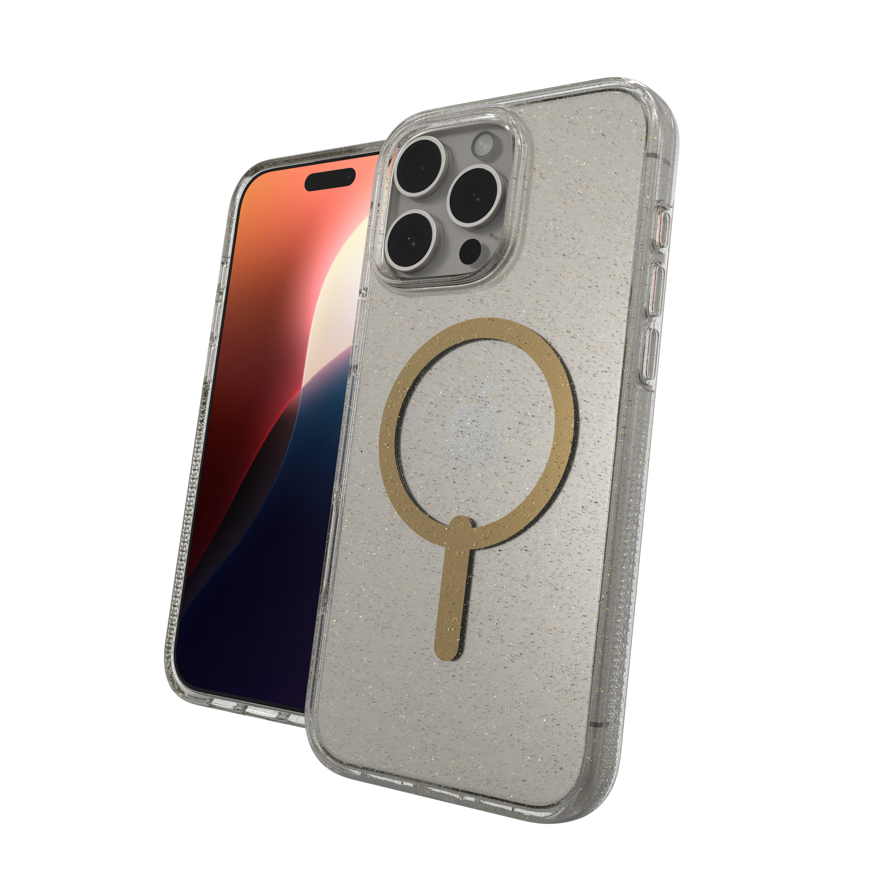ZAGG Milan Snap Gold Glitter iPhone 16 Pro Max