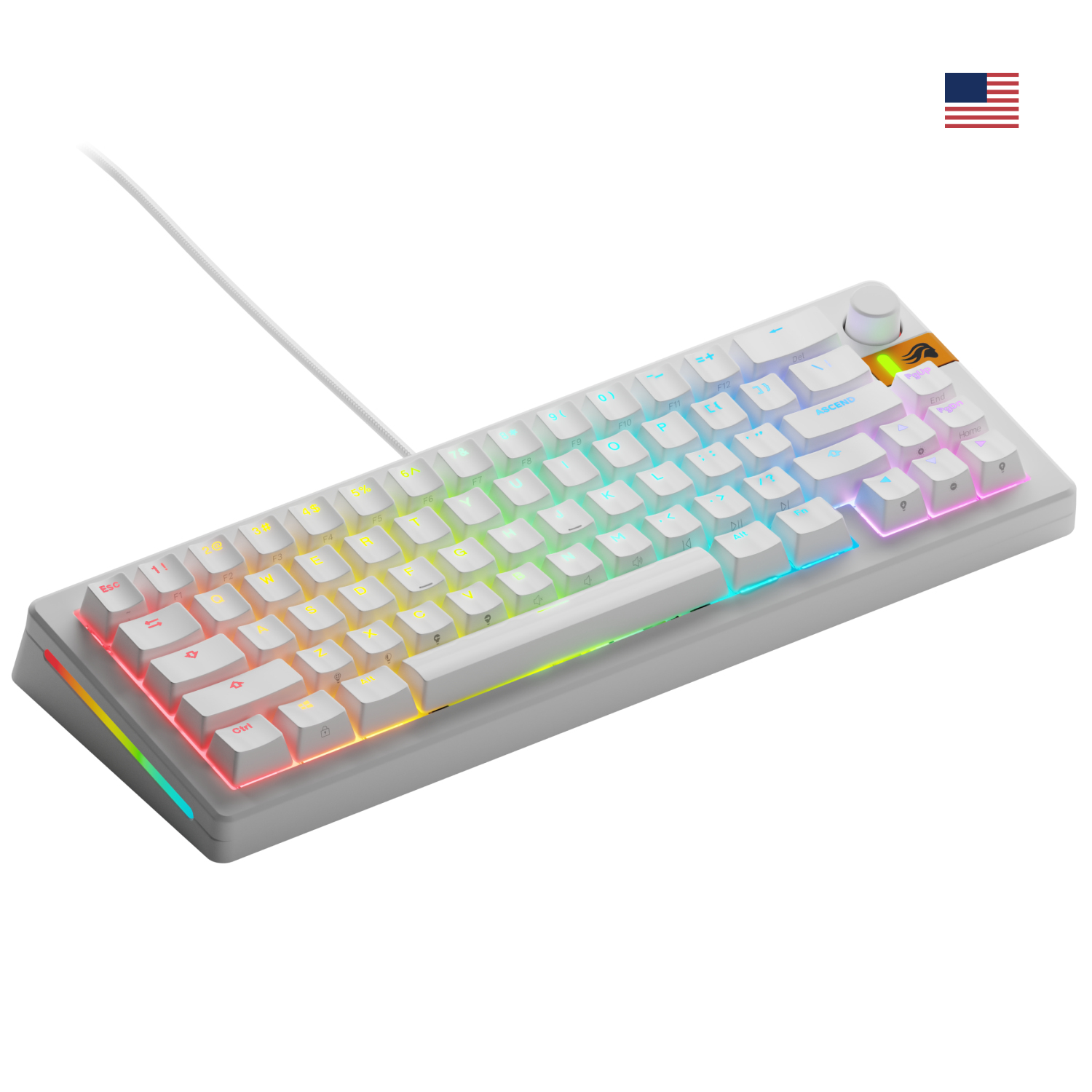 Glorious GMMK 3 HE 65% Prebuilt Wired White